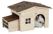 Nature Rodent House with Integrated Hay Rack