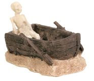 Skelett im Boot
