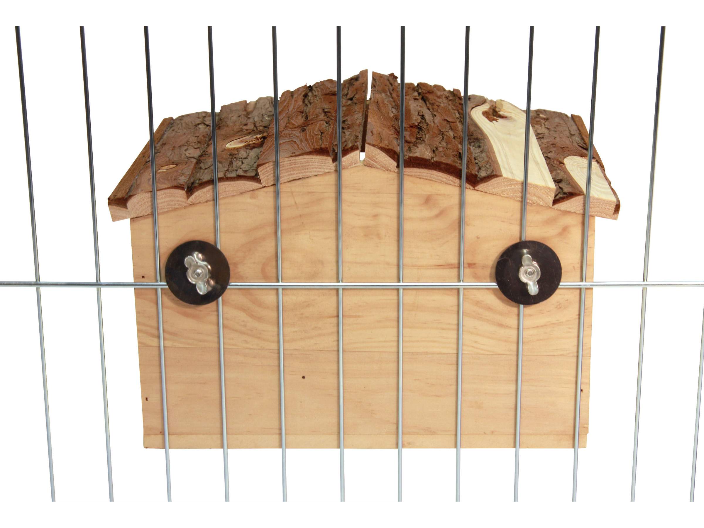 Maison pour rongeurs avec fixation de grille Nature - Image 1