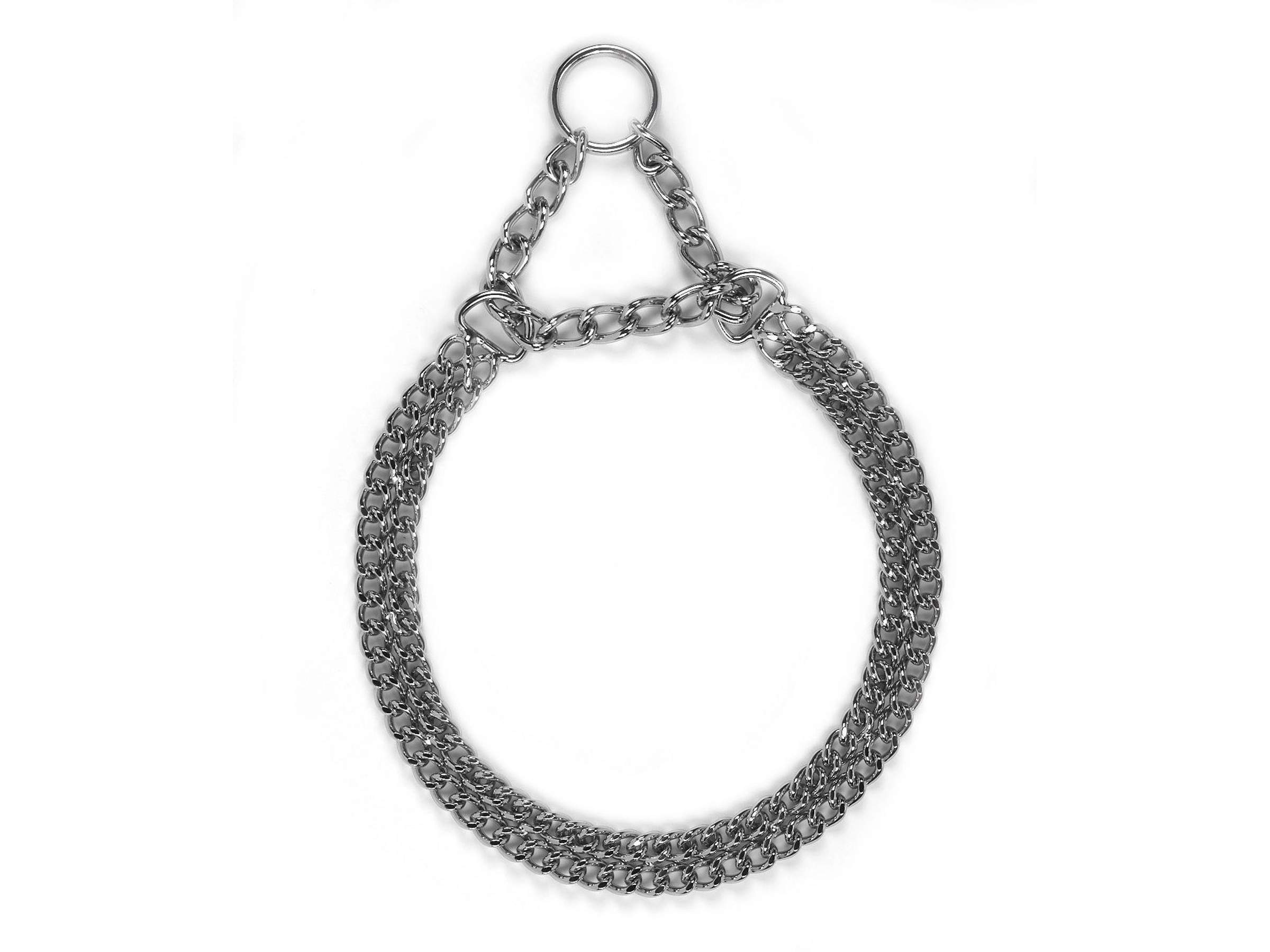 Collier étrangleur 2 rangées pour chien - Image 1