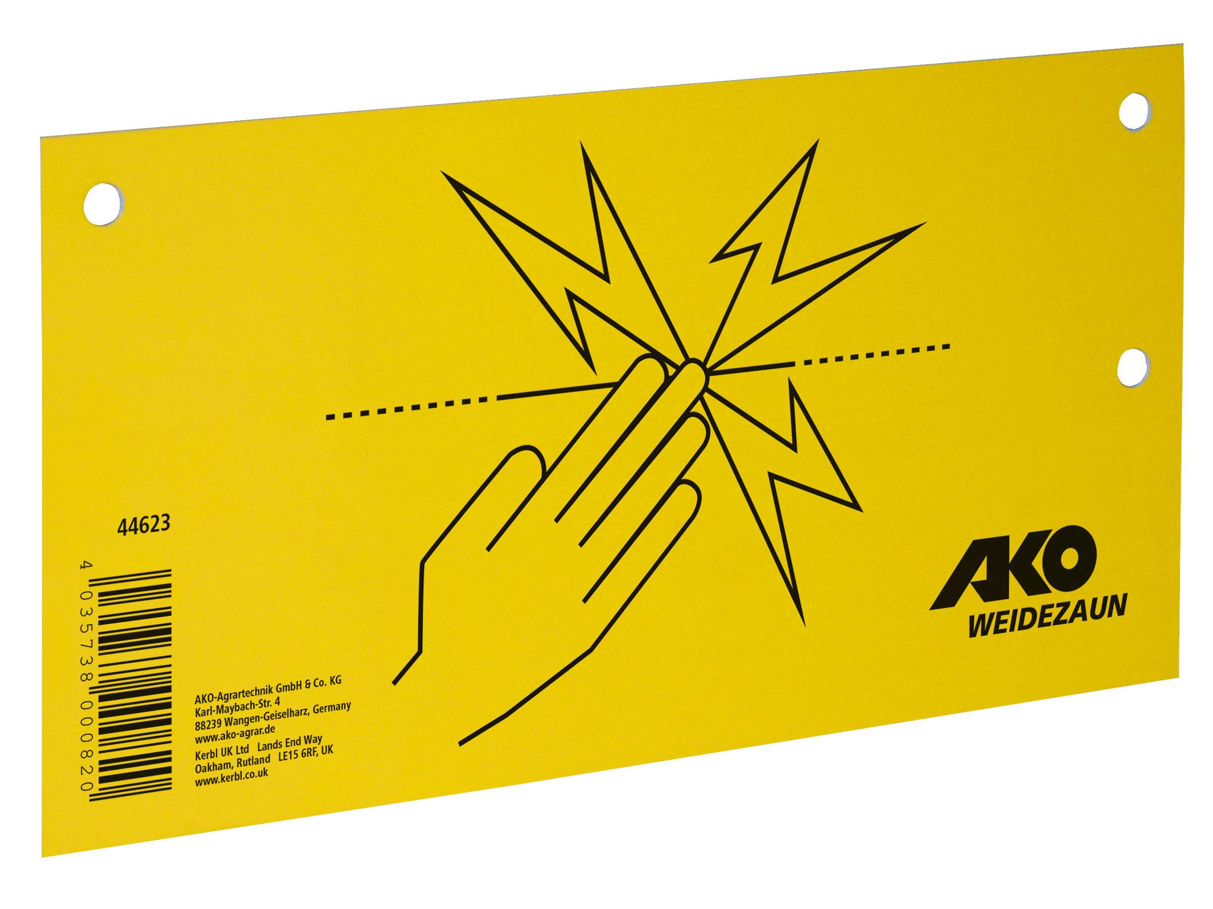 Plaque de signalisation pour clôture électrique - Image 1