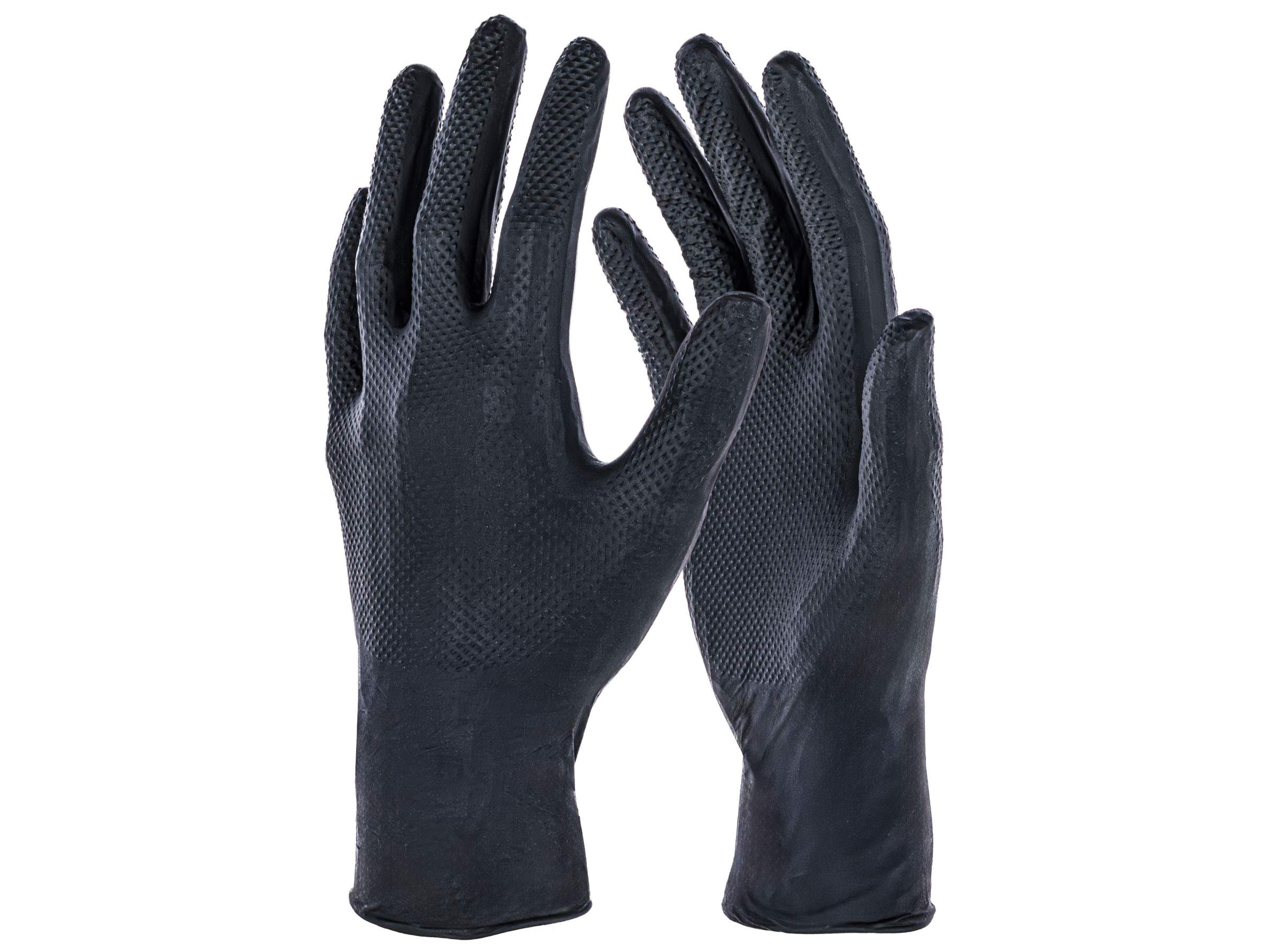 Disposable Glove X-Grip Black - Image 1