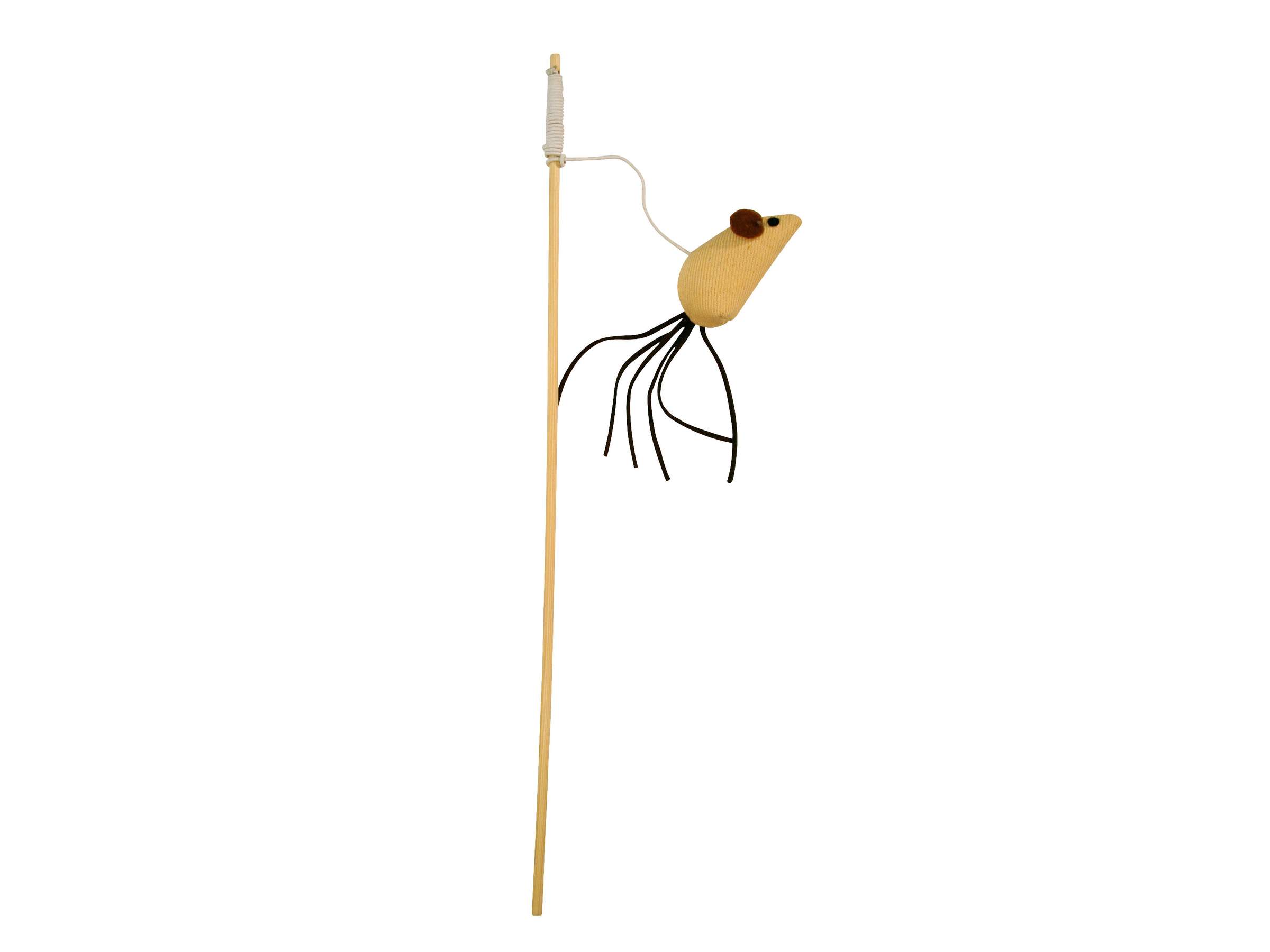 Canne à pêche pour chat Maus Nature - Image 1