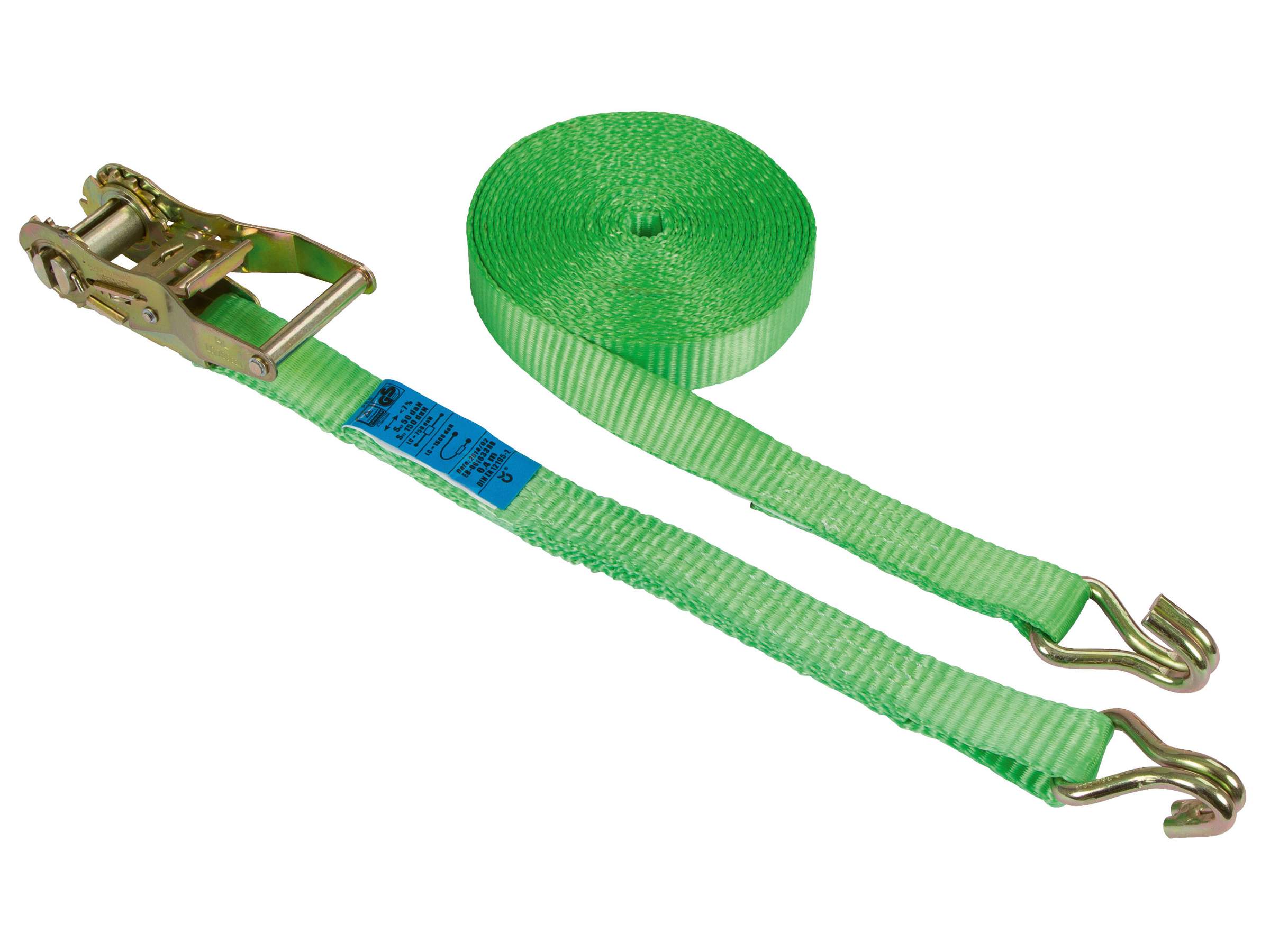 Sangle d’arrimage à cliquet avec crochets pointus - Image 1