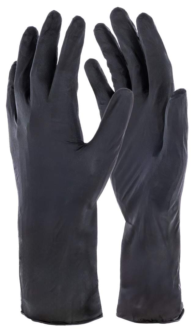 Einmalhandschuh Nitril Long Black - Bild 1