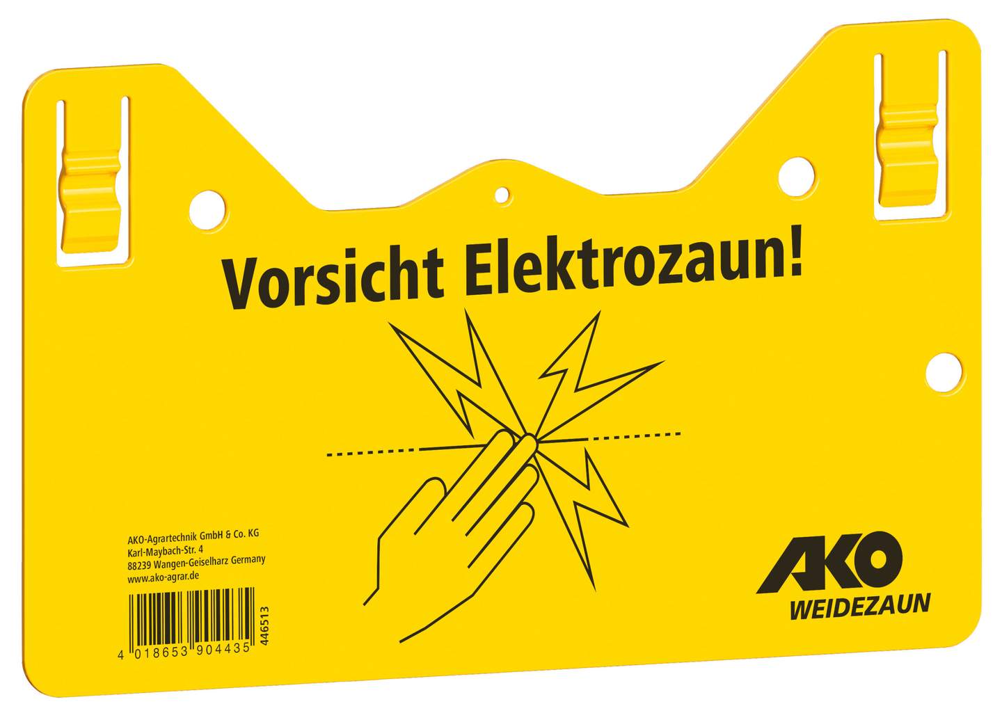 Warnschild Vorsicht Elektrozaun! - Bild 1