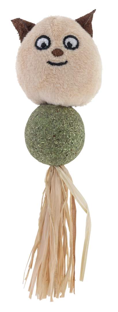 Cat toy ball with animal face - Image 1