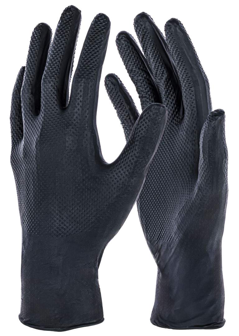 Einmalhandschuh X-Grip Black - Bild 1