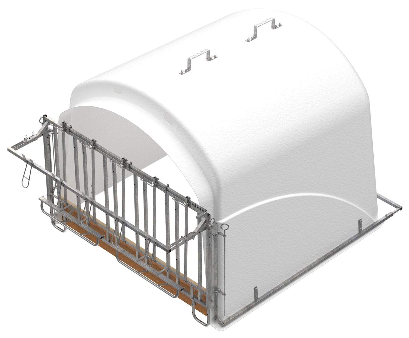 Niche collective pour veaux avec cornadis CalfHouse Premium XL - Image 1