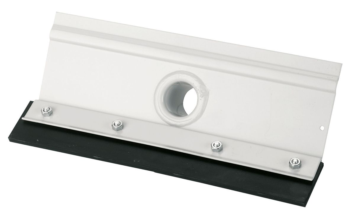rubber-blade manure and slurry scraper head