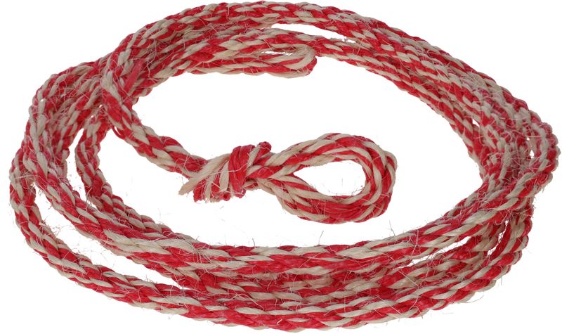 Red and white bull transport rope reference configuration