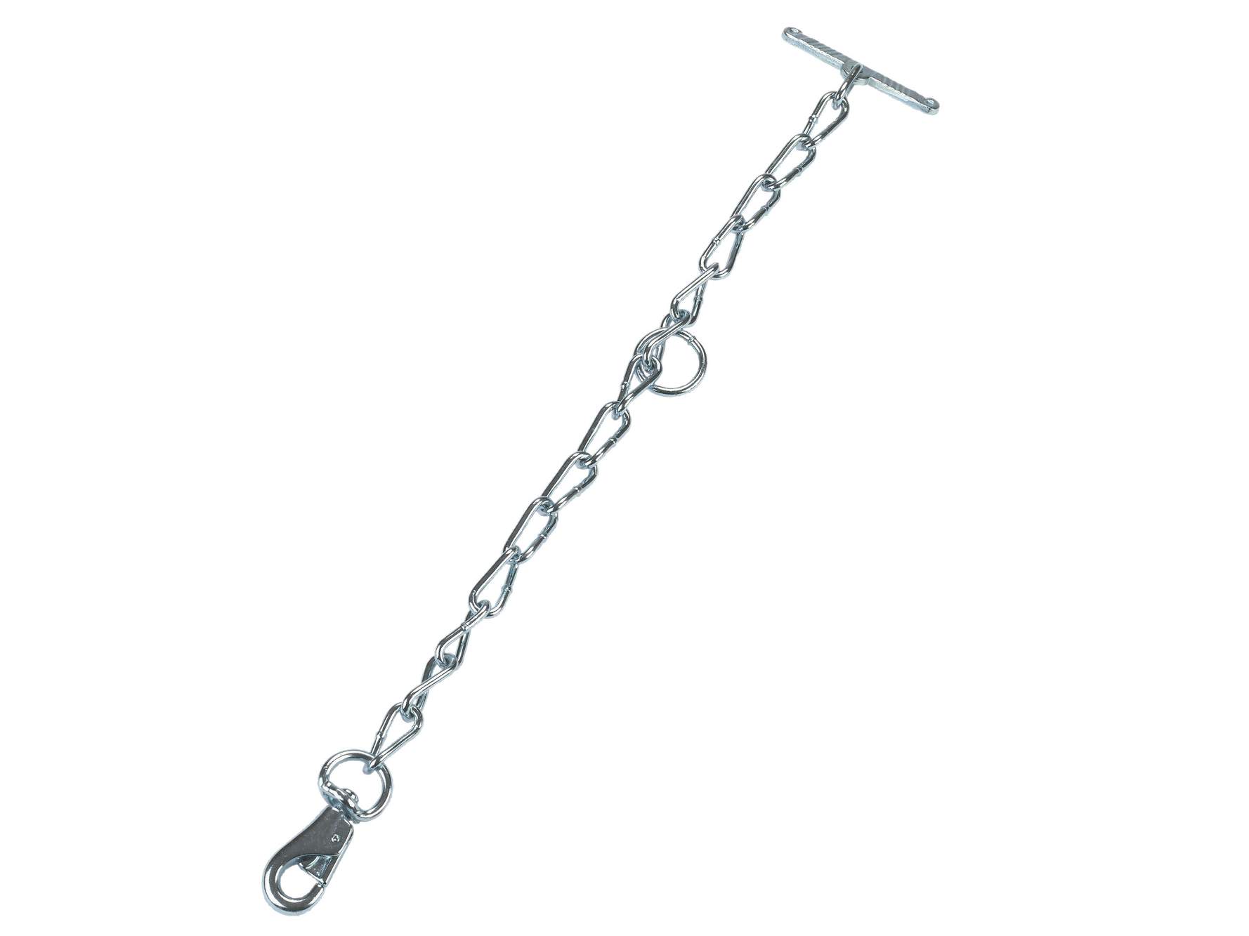 Chain component for tethering calves and young animals