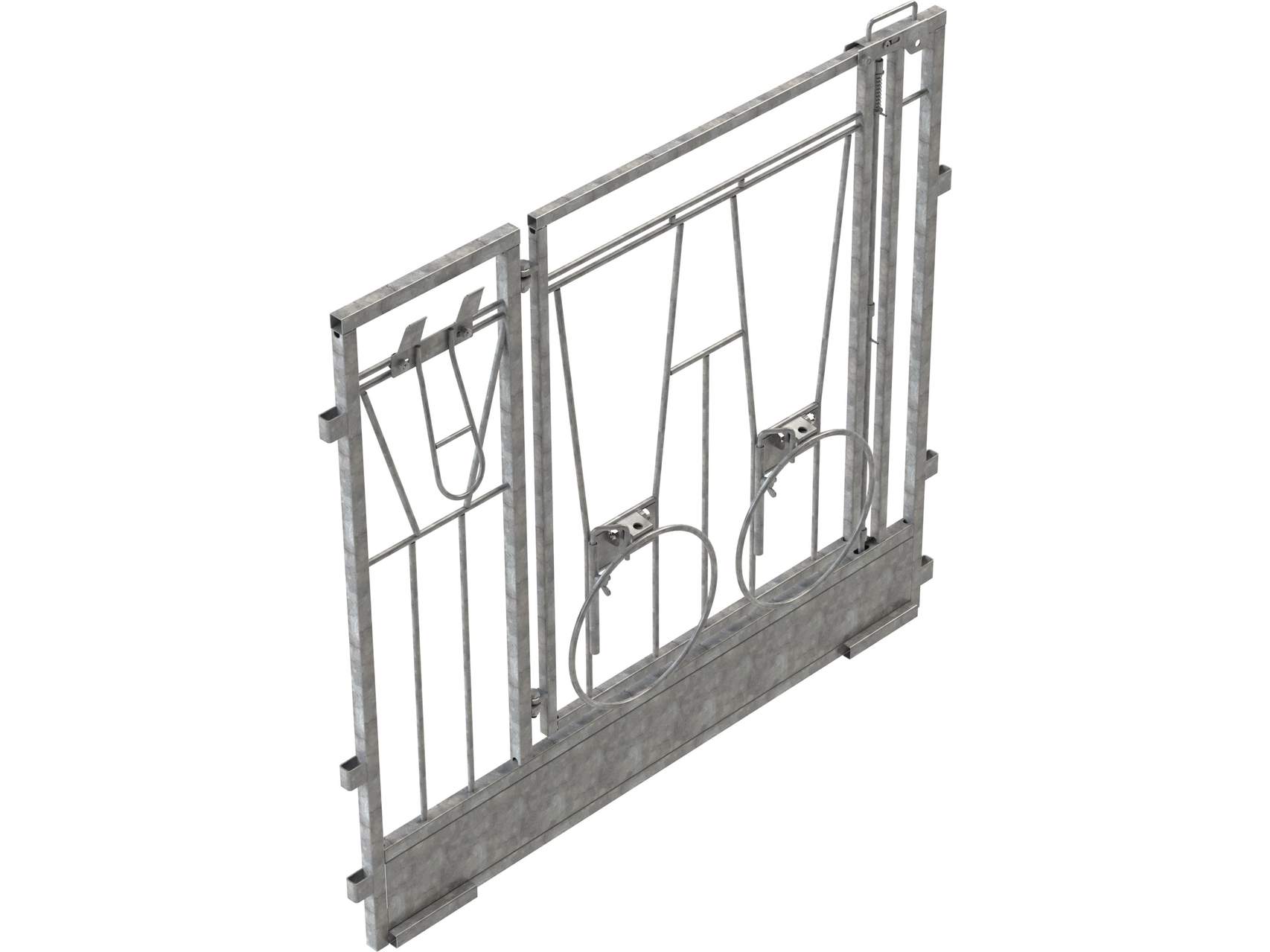Front element, door for modular calf box
