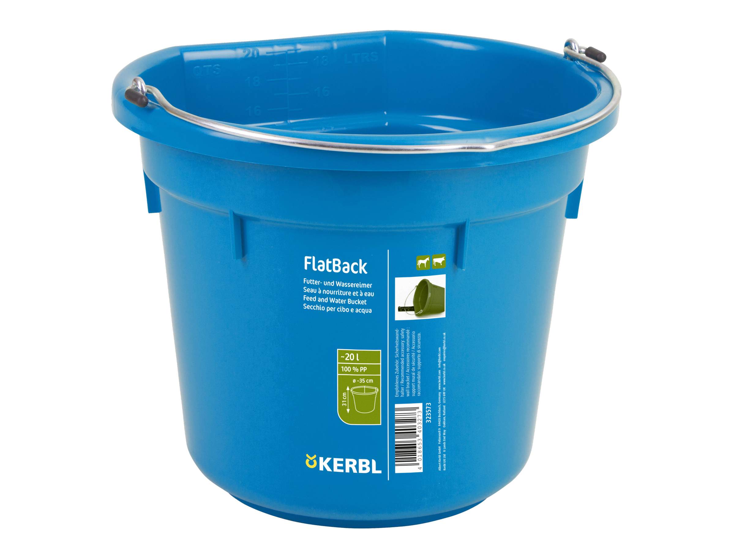 Futter- und Wassereimer FlatBack