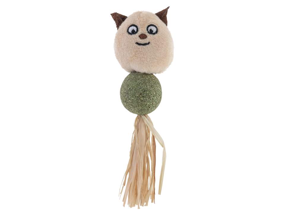 Cat toy ball with animal face