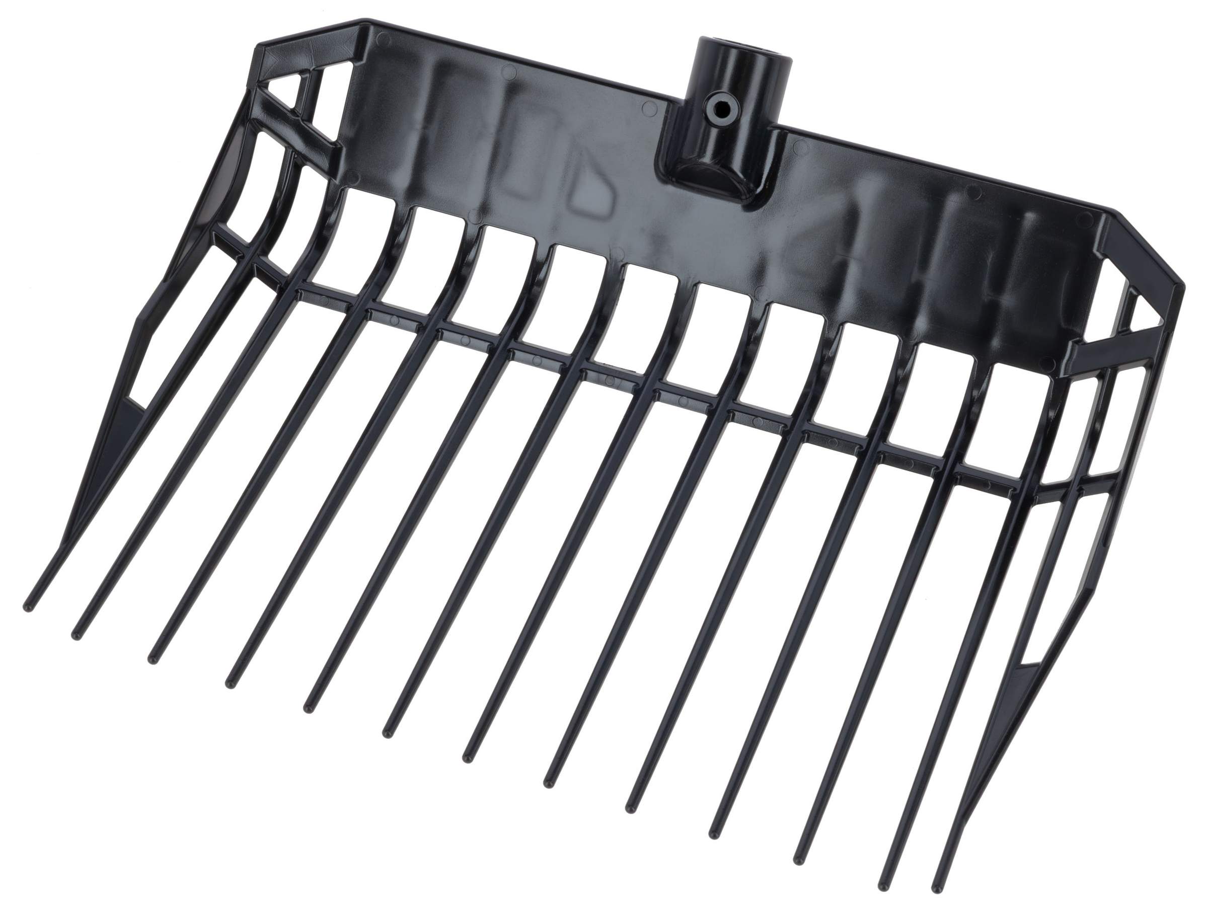 Litter fork for straw pellets