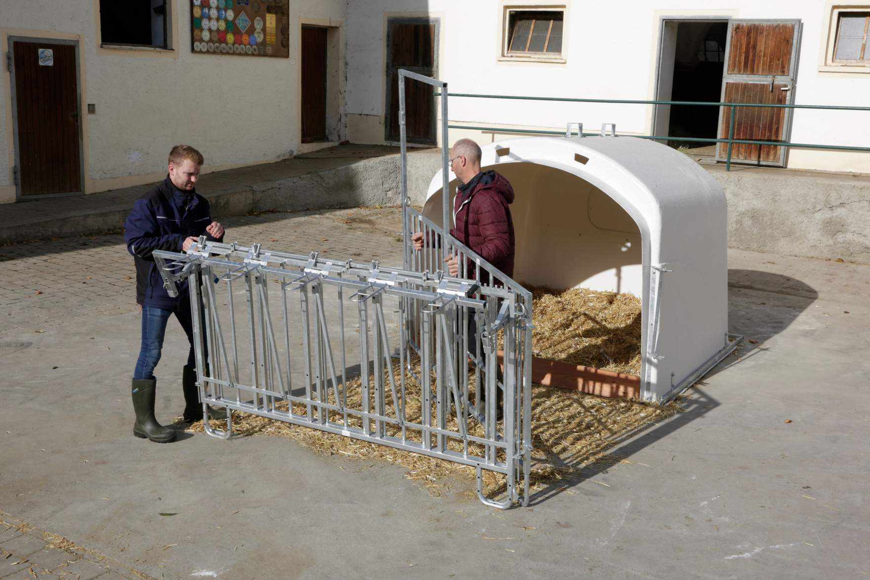 CalfHouse Premium XXL - Gitter Abbau