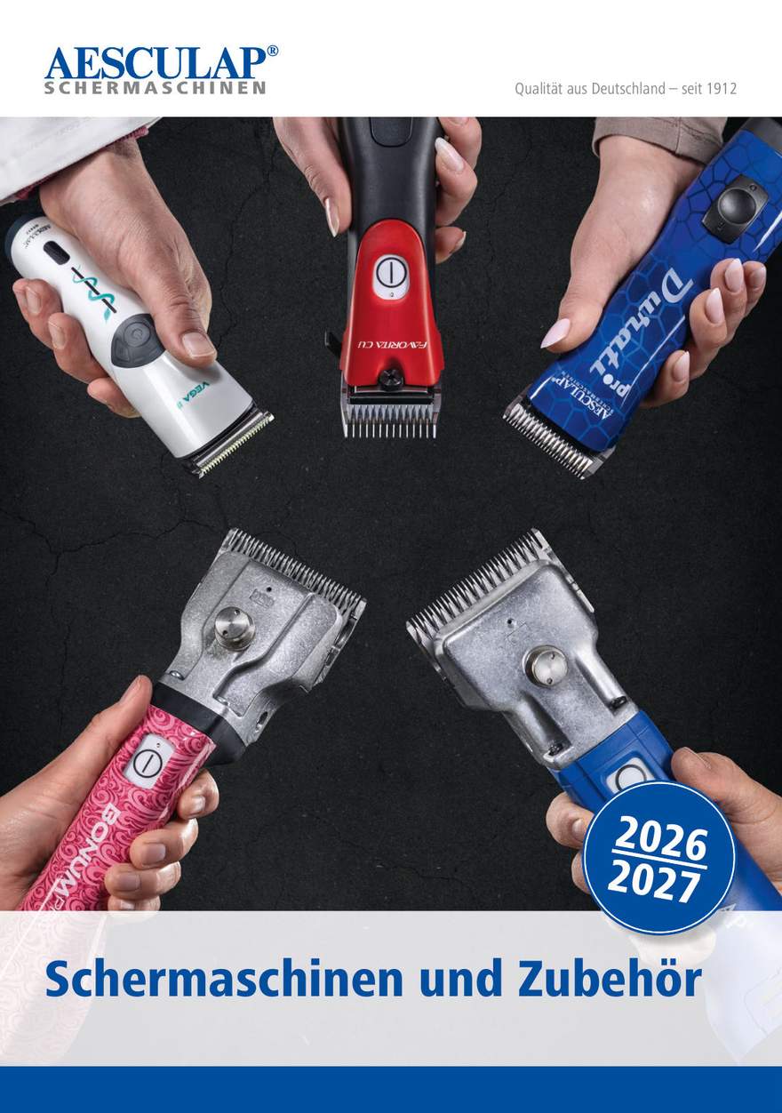 Aesculap - Schermaschinen und Zubehör Katalog