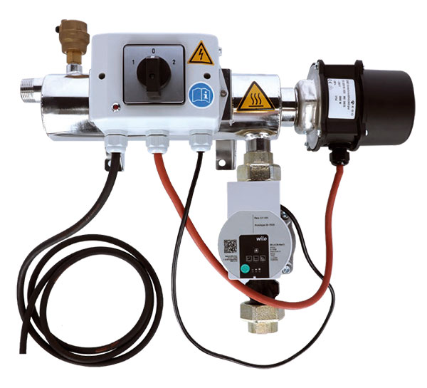 Zirkulationspumpe C10 - Umwälzpumpe mit integriertem Heizelement für Ganzjahresbetrieb