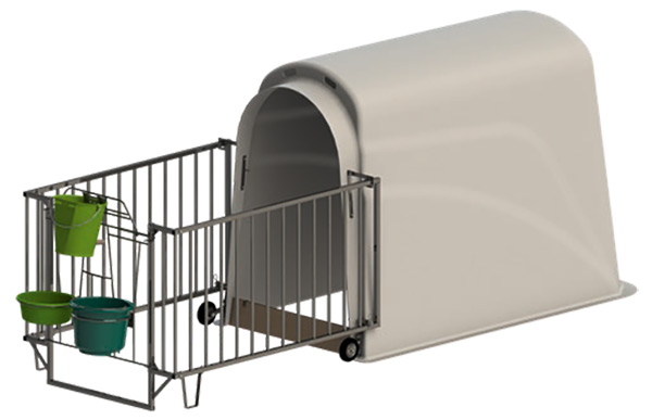 Schwere Umzäunung mit erhöhter Materialstärke (ca. 45 kg)
