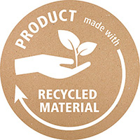 Produkt Label für Recyceltes Material