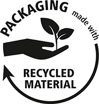 Verpackungslabel für Recyceltes Material