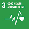 Pictogram for health and well-being for the "Employees" field of action