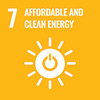 Pictogram for affordable and clean energy for the "Internal processes" field of action