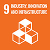 Industry, innovation and infrastructure pictogram for the "Data management" field of action