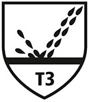 Pikto für Schutzkleidung Norm EN 14605 (Typ 3)