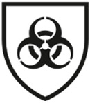 EN ISO 374-5:2016 Mikrobiologische Kontamination Normen Logo