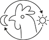 Piktogramm für SmartCoop Tag-Nacht-Rhythmus