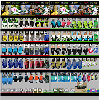 Regalplanungssoftware Spaceman Ansicht Kerbl Regalmodul Arbeitshandschuhe