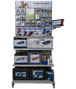 Regalmodul für Produkte von Aesculap Schermaschinen