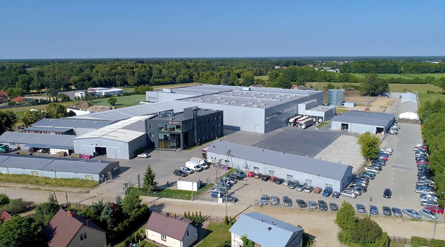 Firmengelände der Firma Canexpol, des polnischen Partners der Albert Kerbl GmbH