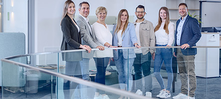 Kerbl Mitarbeiter im Großraumbüro