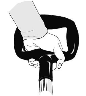 Grafik Handgriff der Dunggabel SverigeGrepen