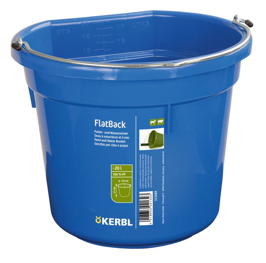 Kerbl 2919 Wassereimer Verzinkt – 14 Liter Mit Tragegriff