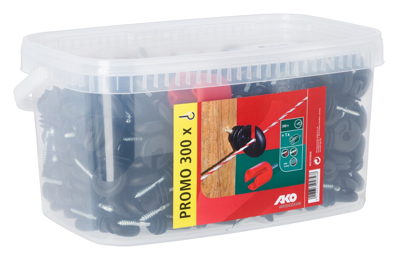 VOSS.farming 50 x Classic Ring Insulators Electric Fences with Metric Thread on Wooden Poles