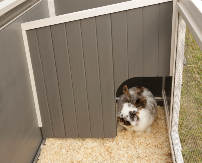 Kerbl Kerbl Clapier ECO Samy Gris et Blanc Cage à Lapin Enclos Clapier pour Animaux 