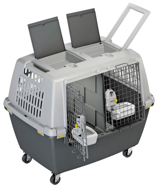 Kerbl Kerbl Chien Box de Transport Gulliver 48x32x31 cm Gris 
