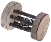 Rouleau à jouer et à grignoter avec une clochette