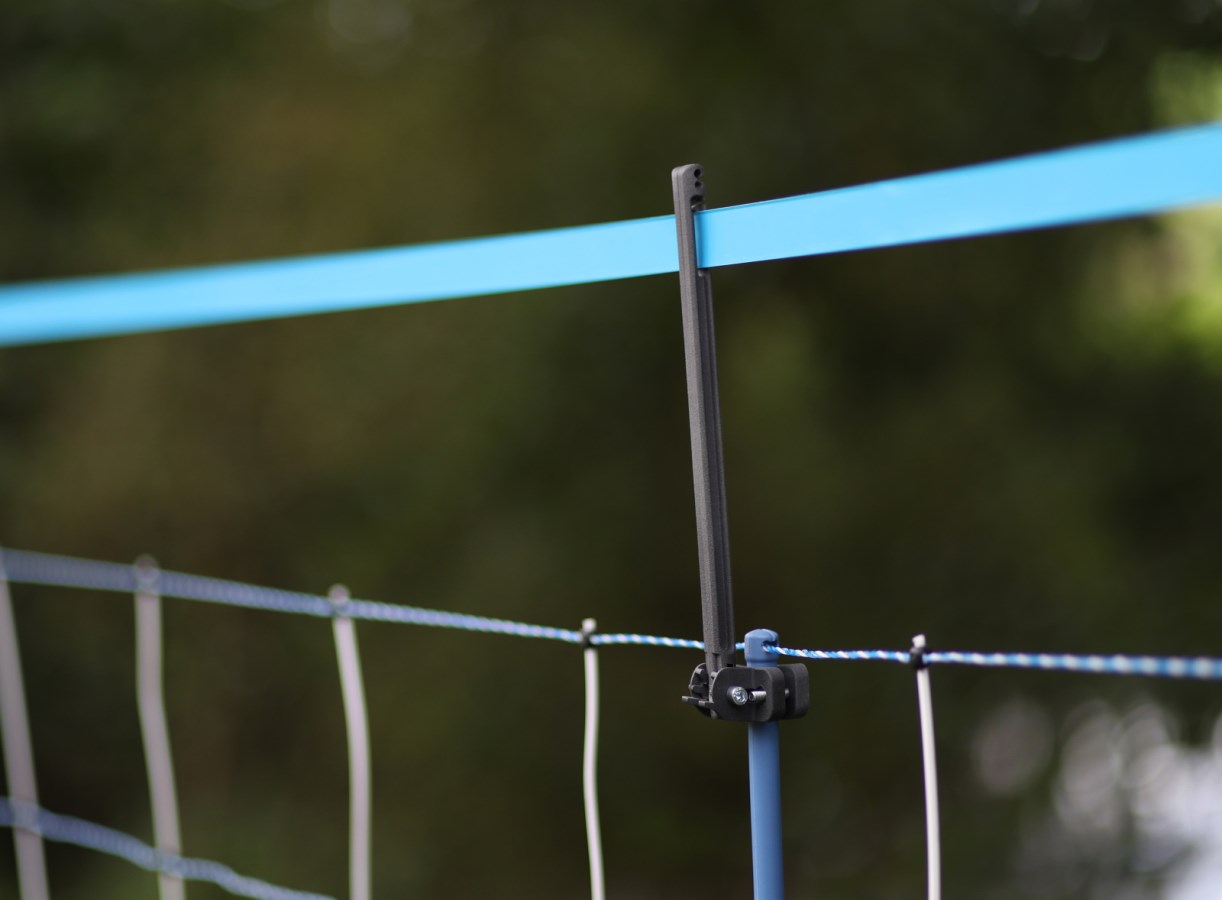 1 set di montanti longitudinali per pali con profilo a Z, rete di protezione da animali