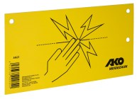 Cartello di avvertimento recinzione elettrificata
